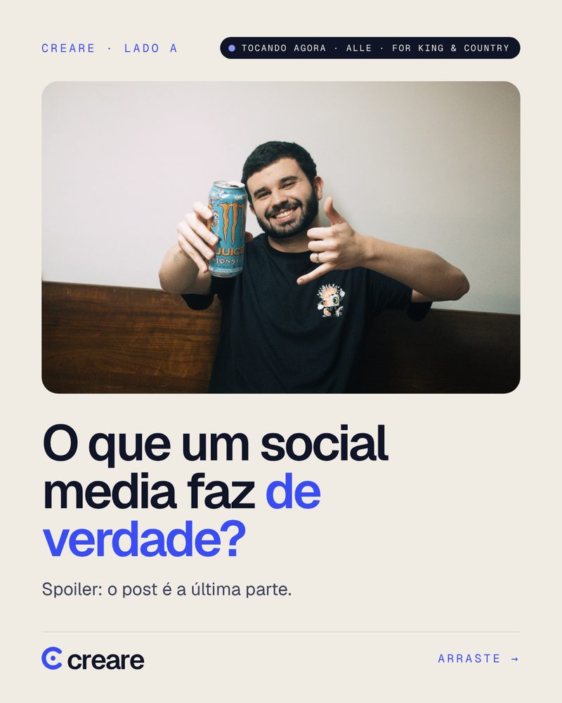 Capa do carrossel O que um social media faz